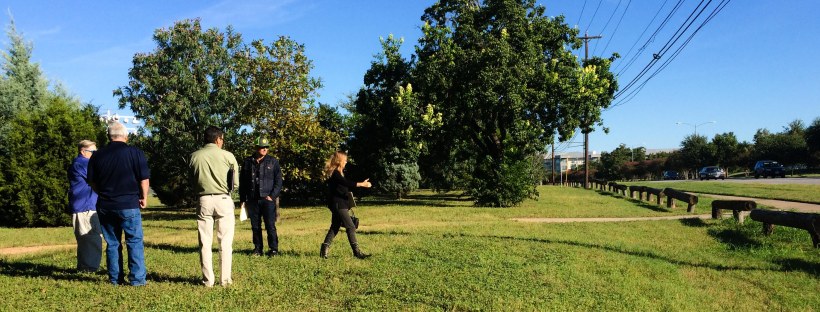 Meeting at Patterson Park. Photo by Jennifer Potter-Miller.