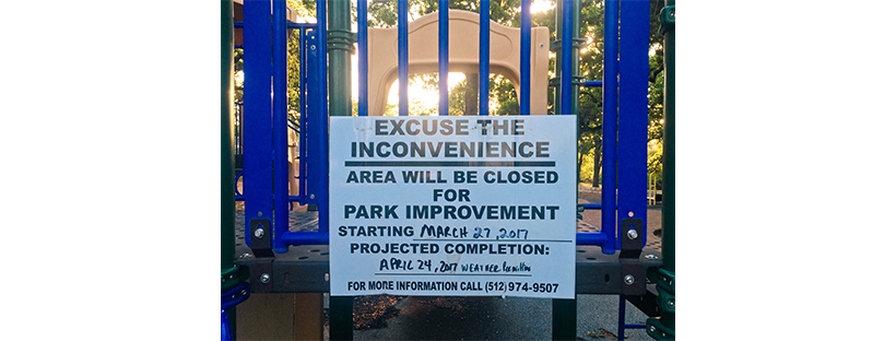 Patterson playground closing