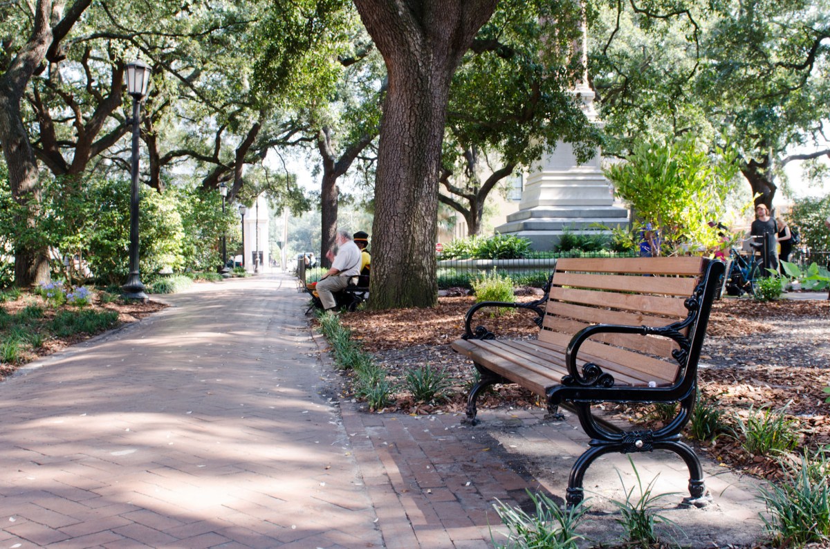 Add amenities including new picnic tables, benches, grills, trash cans, bike racks, signage, amphitheatre seating (e.g. Ramsey Park, Mueller)