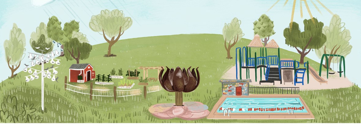 Friends of Patterson Park illustration by Caitlin Alexander